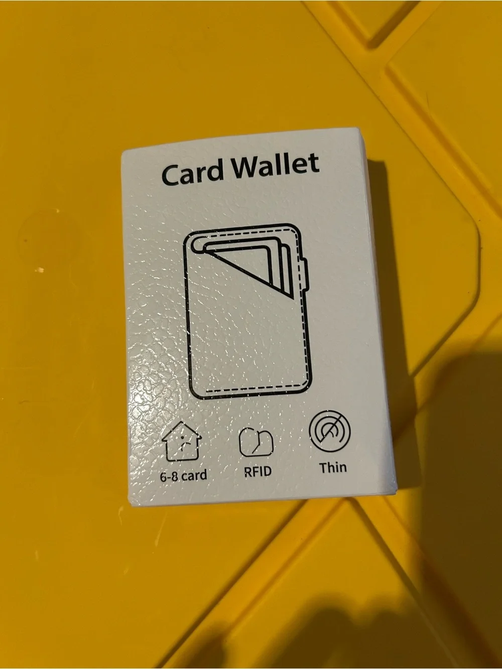 Black Men's Bifold Card Wallet - Leather ID Window